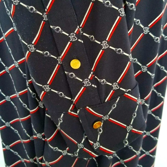 RALPH LAUREN Logo Equestrian Horse Bit Jersey Comfort Stretch Dress Plus Sz 1X - Picture 8 of 10